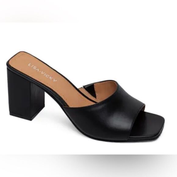 VITAL | Block Heel Slides - Picture 1 of 5